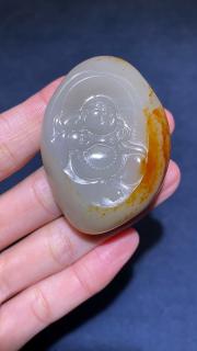 和田玉籽料 弥勒佛